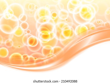 Abstract color wave design element
