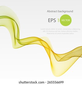 Abstract color wave design element 