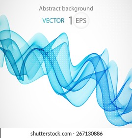 Abstract color wave design element 
