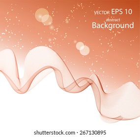 Abstract color wave design element 