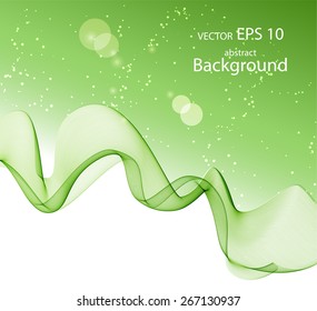 Abstract color wave design element 