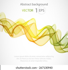 Abstract color wave design element 