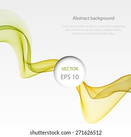 Abstract color wave design element