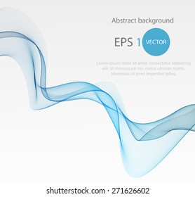 Abstract color wave design element