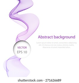 Abstract color wave design element