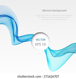 Abstract color wave design element