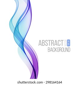 Abstract color wave design element. Vector illustration EPS 10