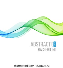 Abstract color wave design element. Vector illustration EPS 10