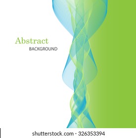 Abstract color wave design element. Vector illustration