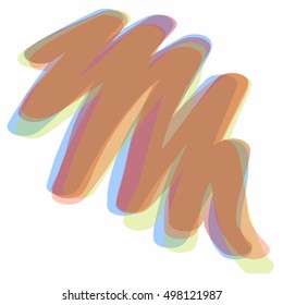 Abstract color wave design element