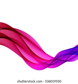 Abstract color wave design element