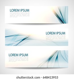 Abstract color wave design element with orange lighting effect. Blue line and wave.