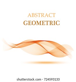 Abstract color wave design element