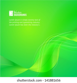 Abstract color wave design. Vector illustration, contains transparencies and effects.