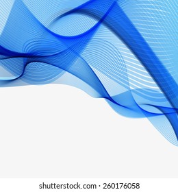 Abstract color wave, easy editable