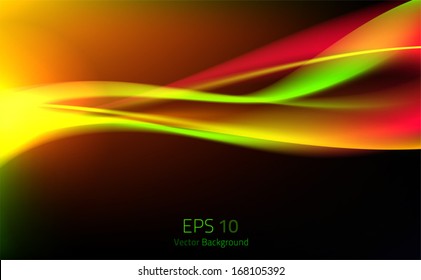 Abstract Color Wave Effect Background