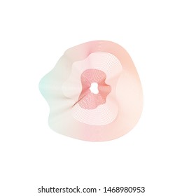 abstract color wave flow design element