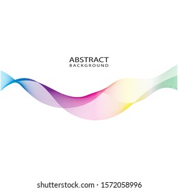 abstract color wave flow design element