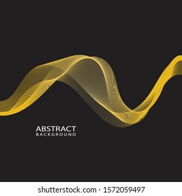 abstract color wave flow design element