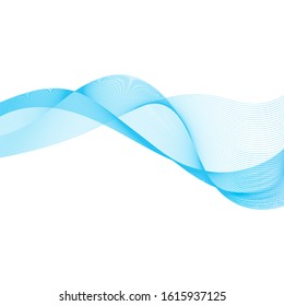abstract color wave flow design element