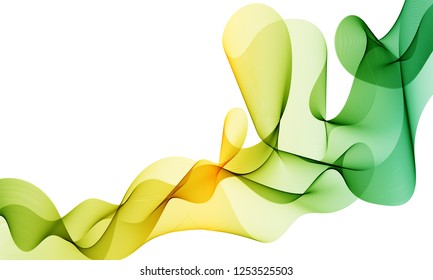 Abstract color wave flow. Vector illustration