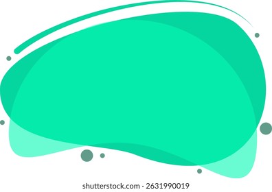 abstract color wave fluid frame design