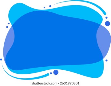 abstract color wave fluid frame design