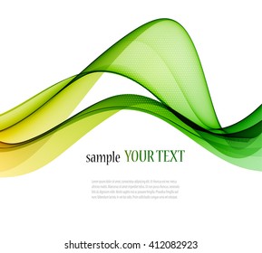Abstract color wave image on a light background