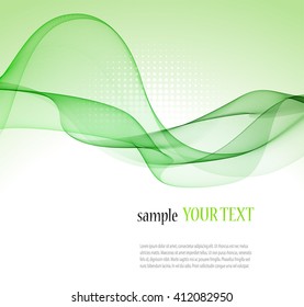 Abstract color wave image on a light background