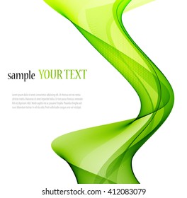 Abstract color wave image on a light background