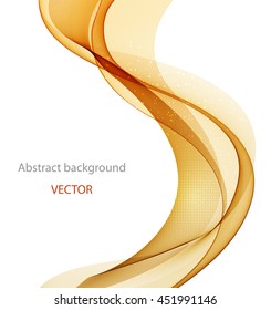 Abstract color wave image on a light background