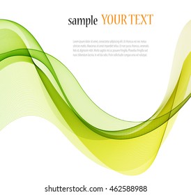 Abstract color wave image on a light background