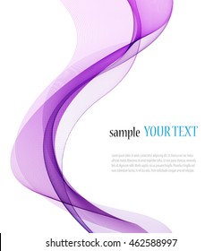 Abstract color wave image on a light background