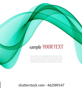 Abstract color wave image on a light background