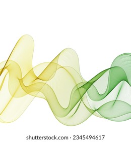 Abstract color wave. isolated on white background