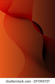 Abstract color wave lines design vector background
