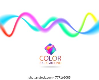 Abstract color wave lines design element. Vector illustration EPS10.