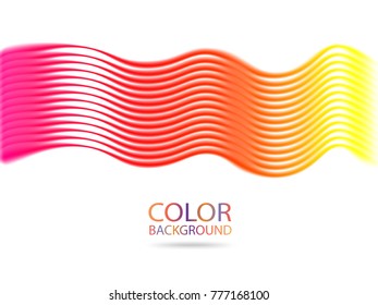 Abstract color wave lines design element. Vector illustration EPS10.