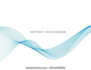 Abstract color wave lines elegant vector illustration background vector