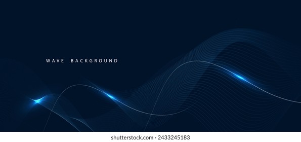 Abstract color wave lines elegant vector illustration background vector