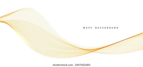 Líneas de onda de color Abstractas Vector de fondo de Ilustración vectorial elegante