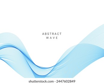 Abstract color wave lines elegant vector illustration background vector