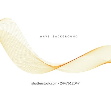 Abstract color wave lines elegant vector illustration background vector