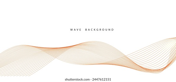 Abstract color wave lines elegant vector illustration background vector