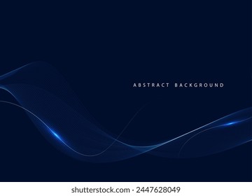 Abstract color wave lines elegant vector illustration background vector