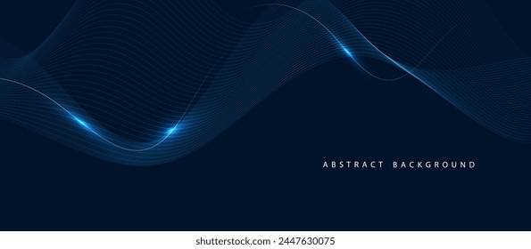 Abstract color wave lines elegant vector illustration background vector
