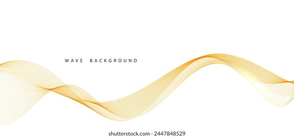 Líneas de onda de color Abstractas Vector de fondo de Ilustración vectorial elegante