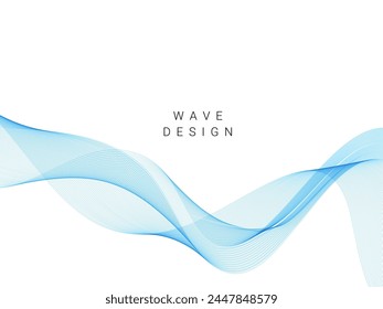 Abstract color wave lines elegant vector illustration background vector