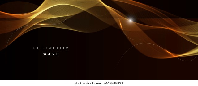 Abstract color wave lines elegant vector illustration background vector