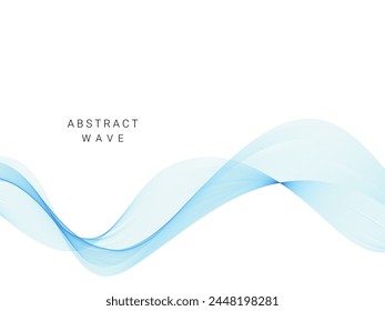 Abstract color wave lines elegant vector illustration background vector